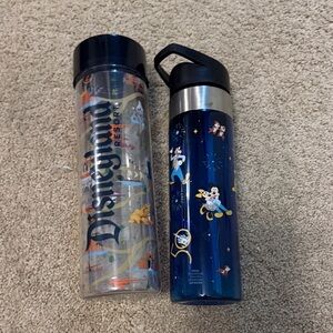 Disney Blue Water Bottle with Starry Design